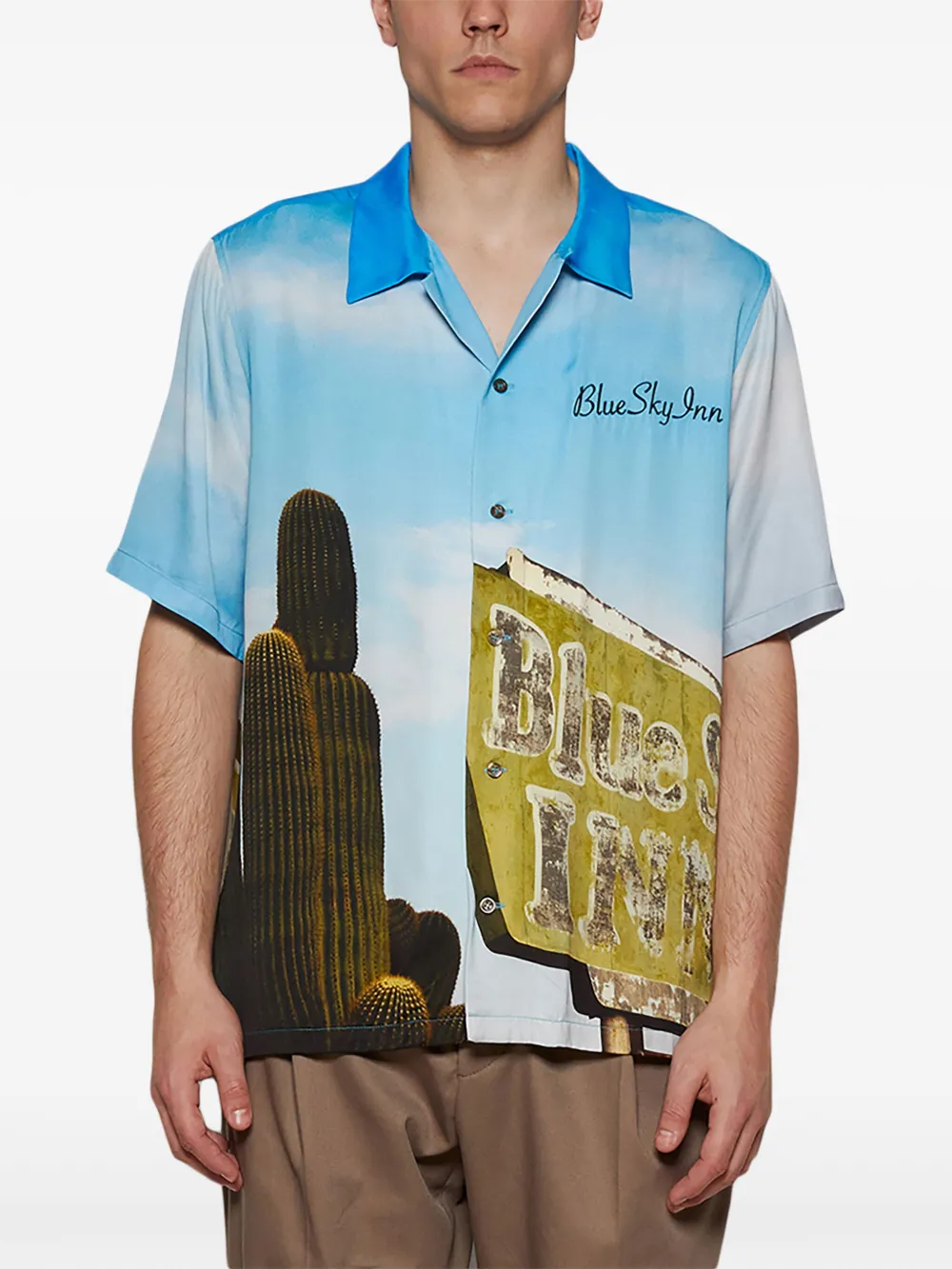 BLUE SKY INN Cactus overhemd Blauw