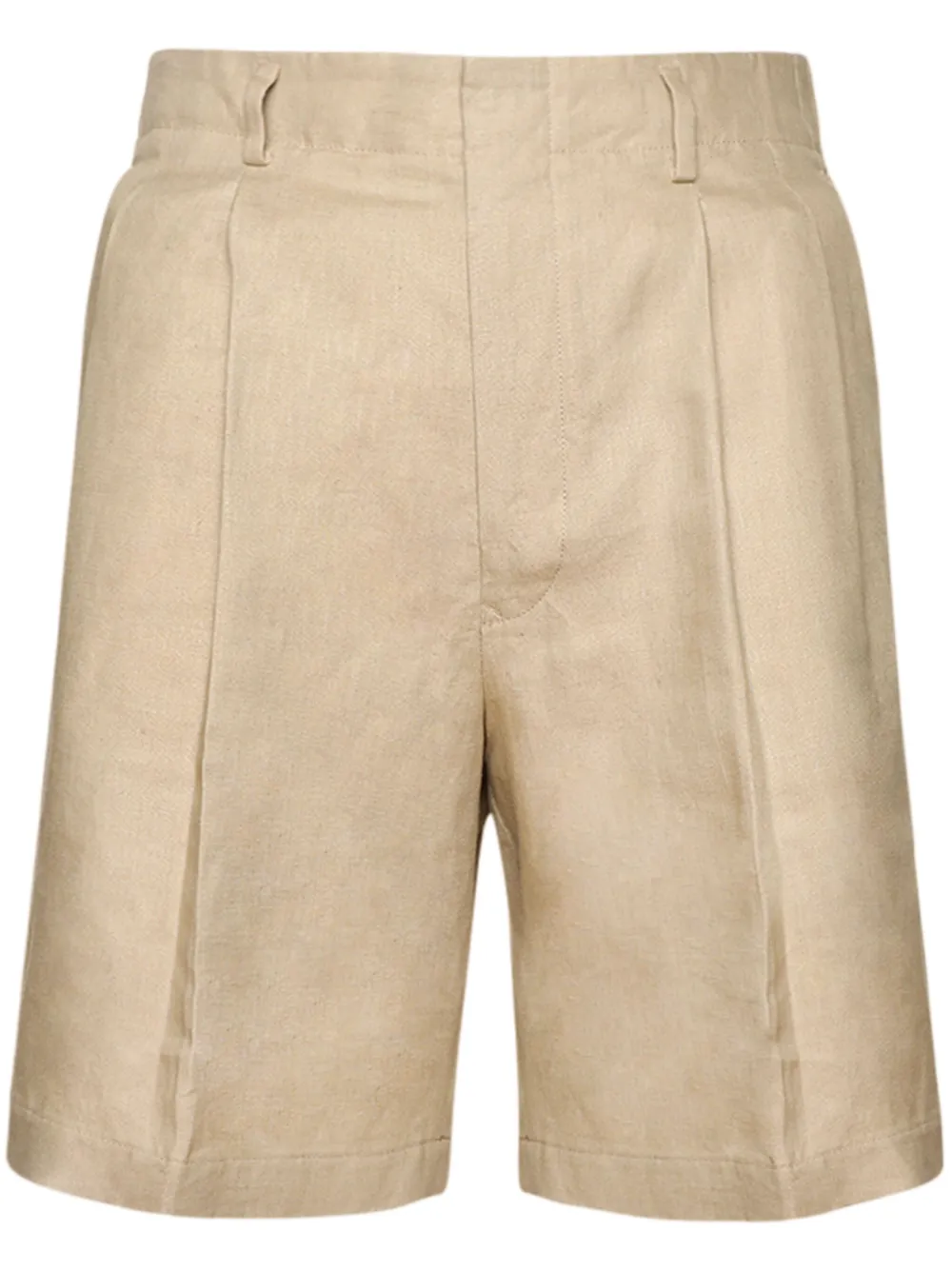 Loro Piana linen bermuda shorts | Neutrals | Image 1