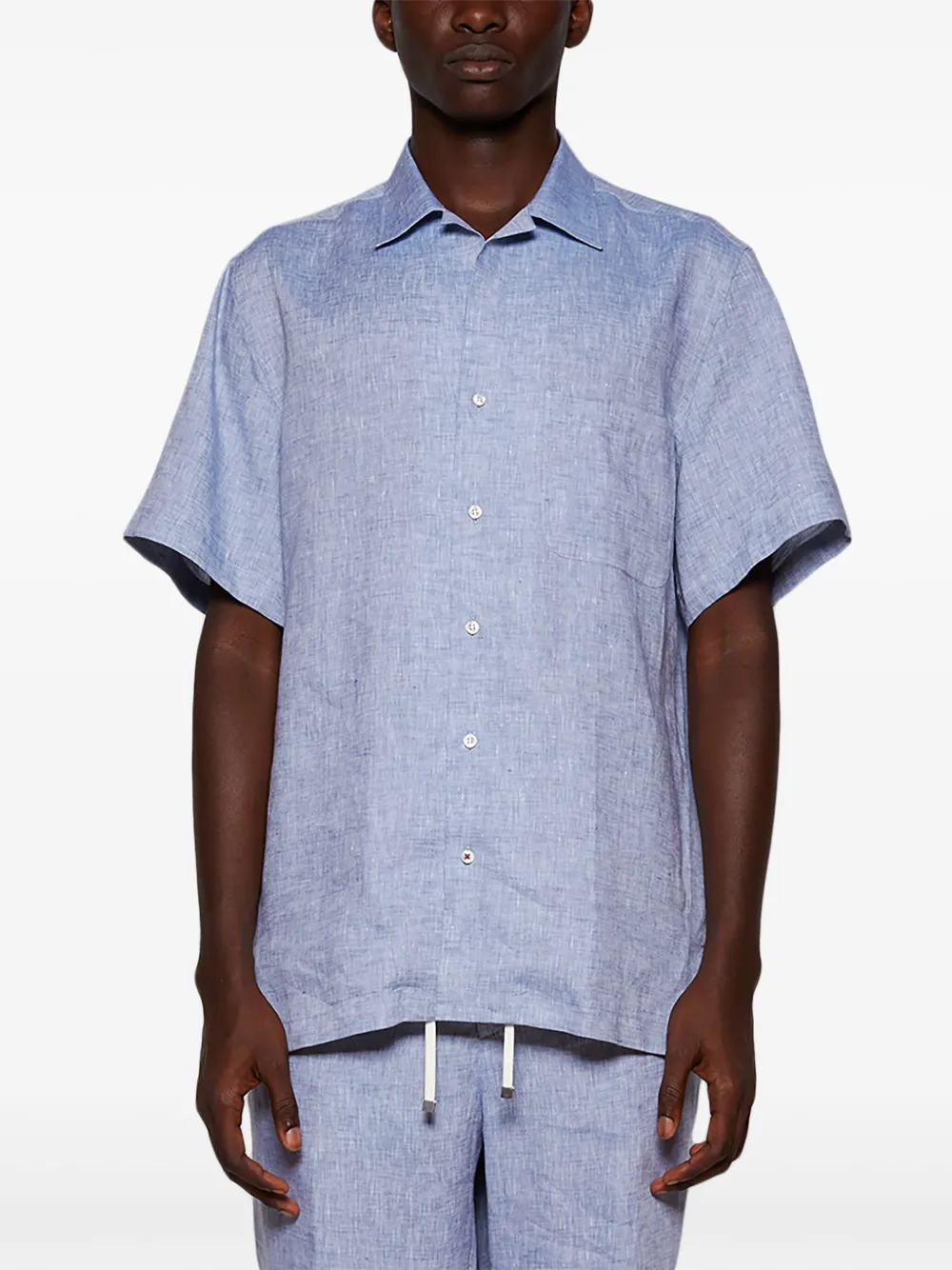 Loro Piana Tindaro blouse Blauw