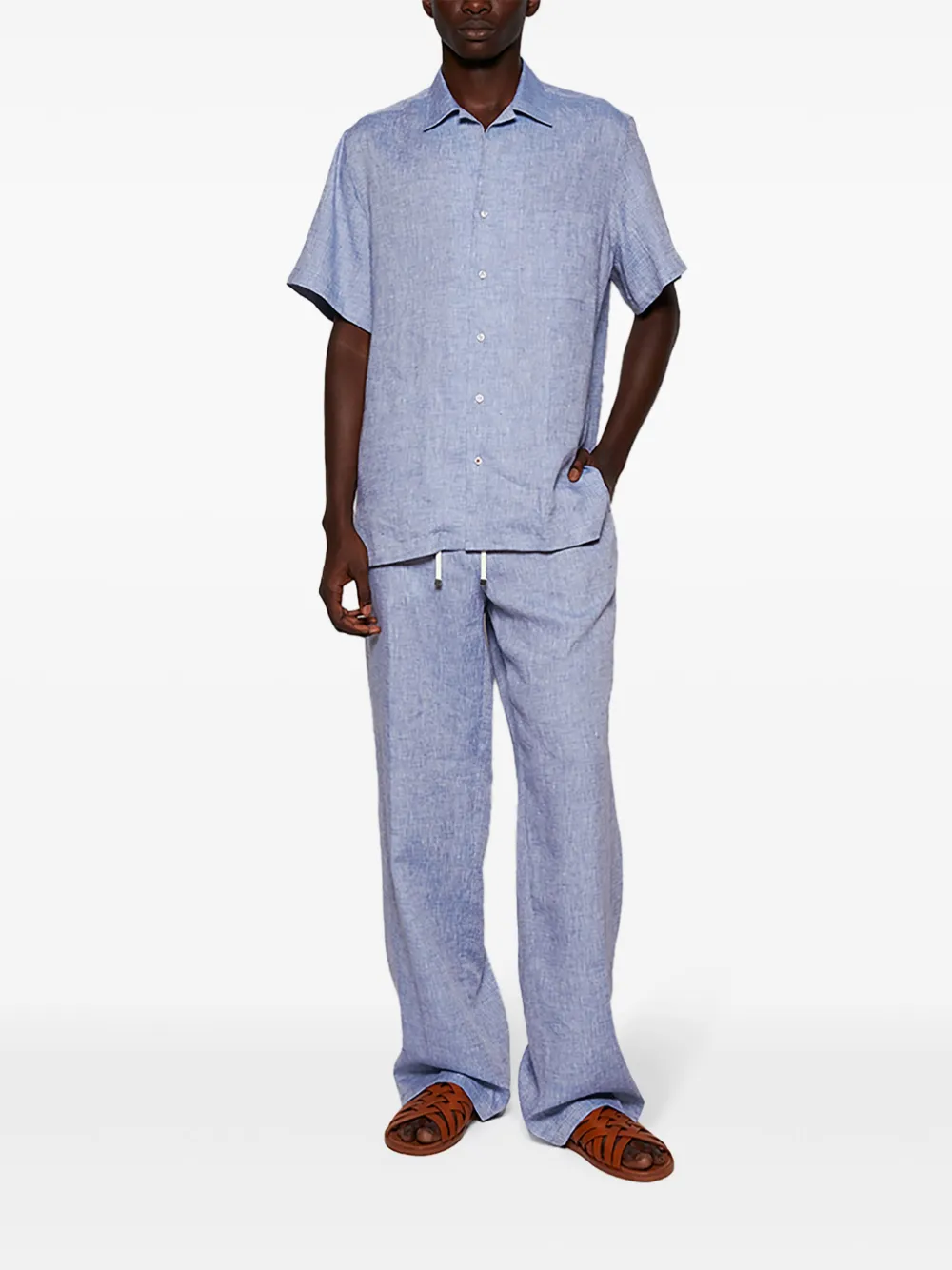 Loro Piana Tindaro blouse - Blauw