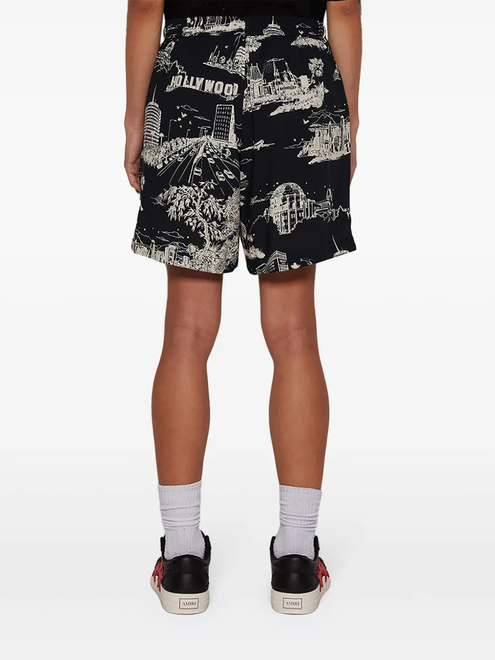 AMIRI LA Landmark shorts met print Zwart