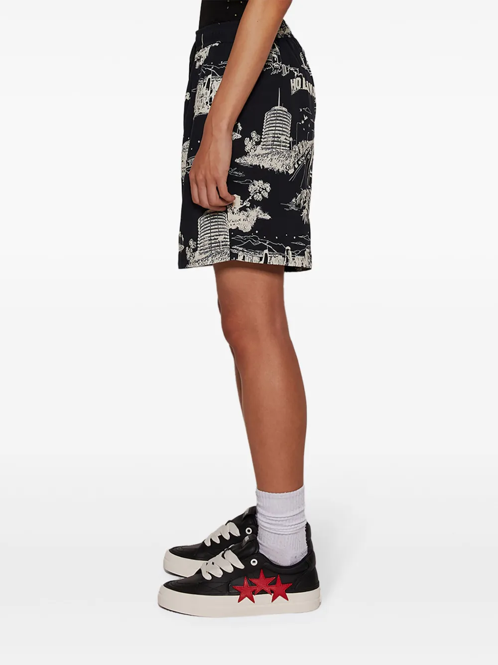 AMIRI LA Landmark shorts met print Zwart