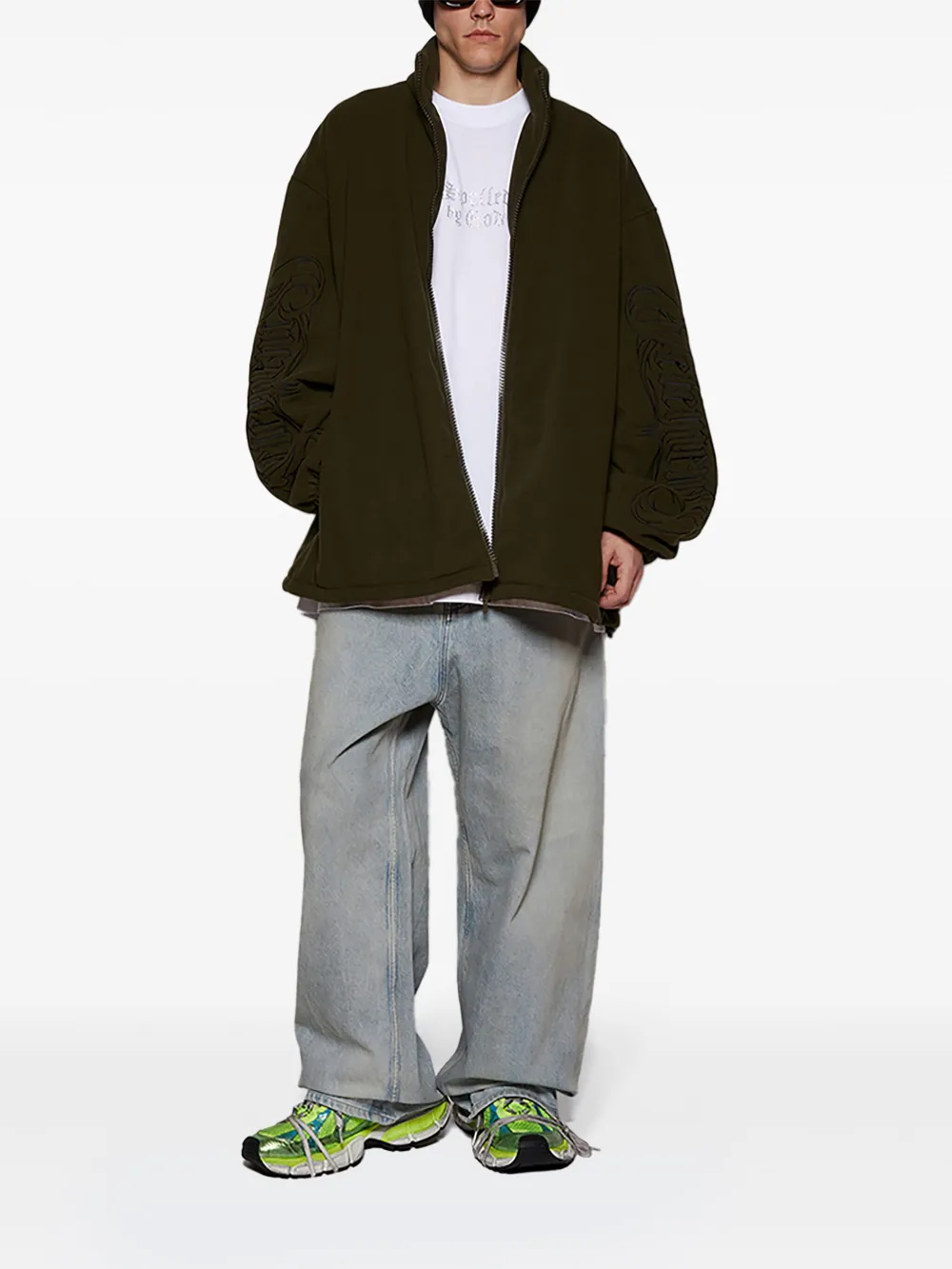 VETEMENTS logo-embroidered fleece jacket | Sport Jackets & Windbreakers | Image 2