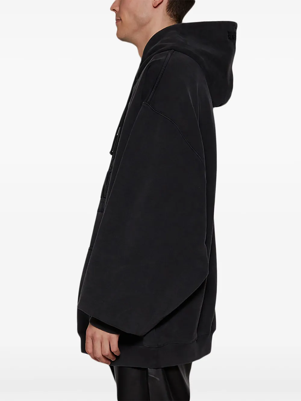 VETEMENTS Paris XXXL hoodie Zwart
