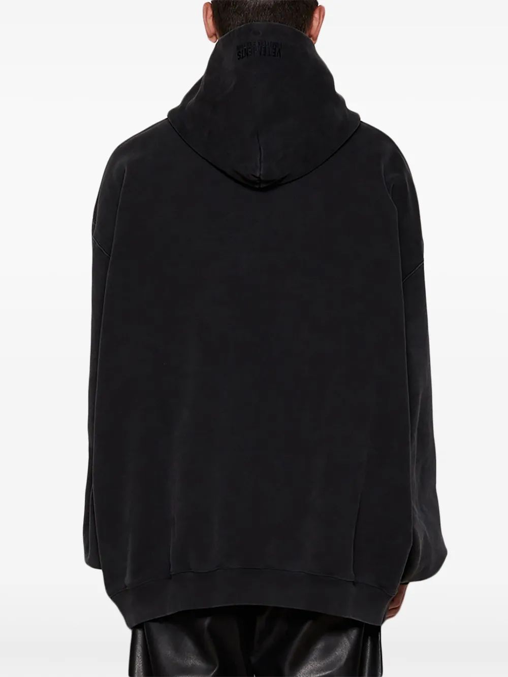 VETEMENTS Paris XXXL hoodie Zwart