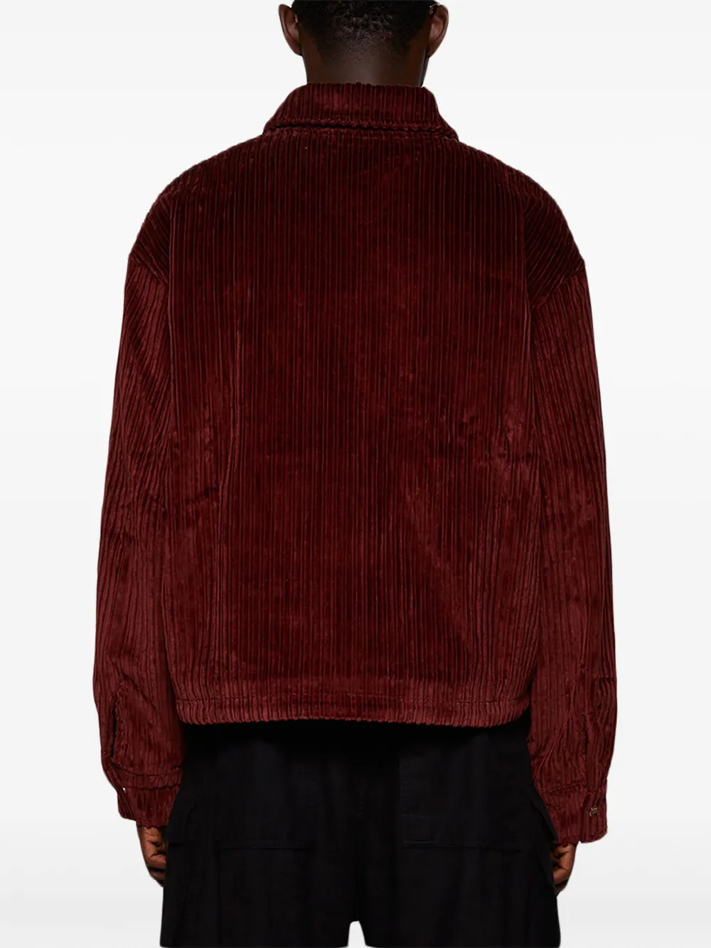 Nahmias Corduroy Shirt Jacket In Red