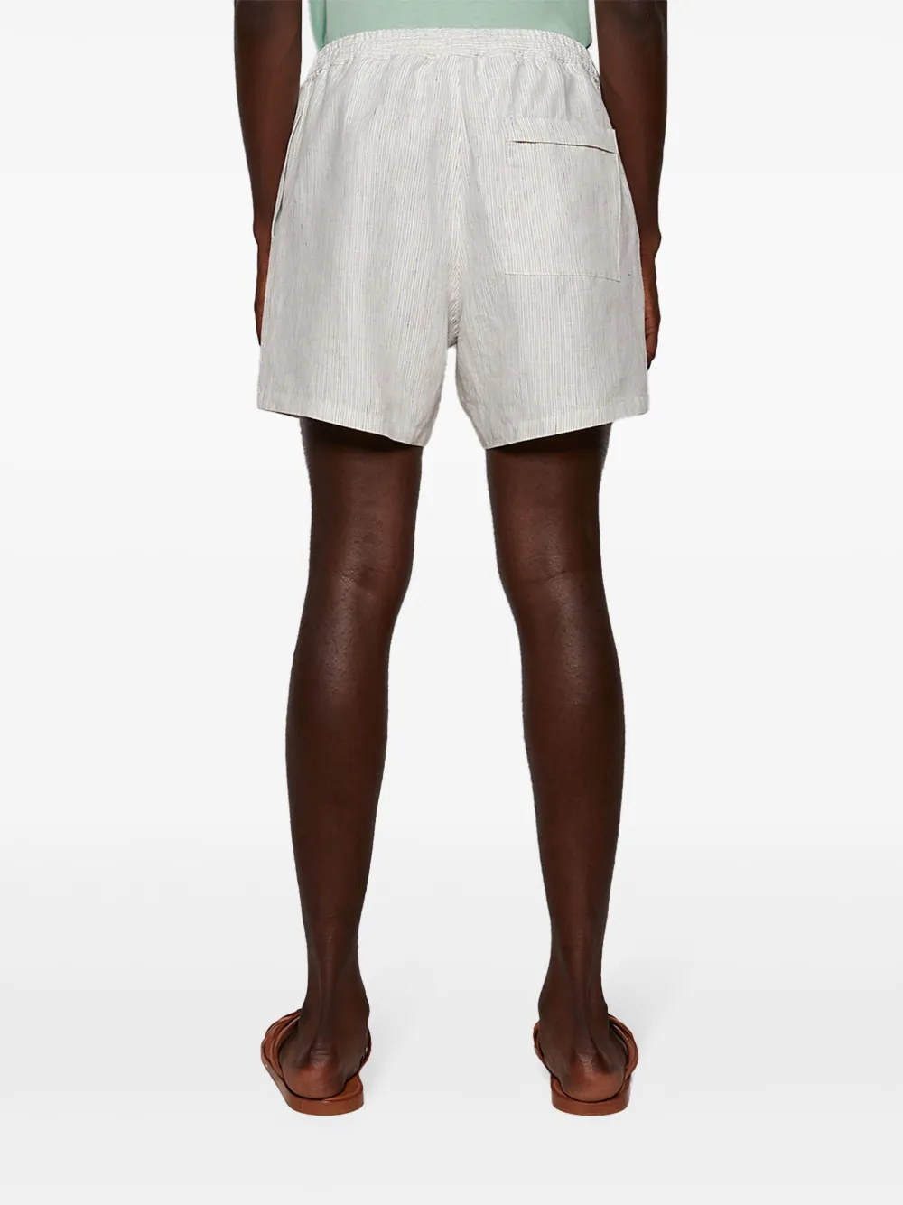 Loro Piana Gestreepte shorts Wit