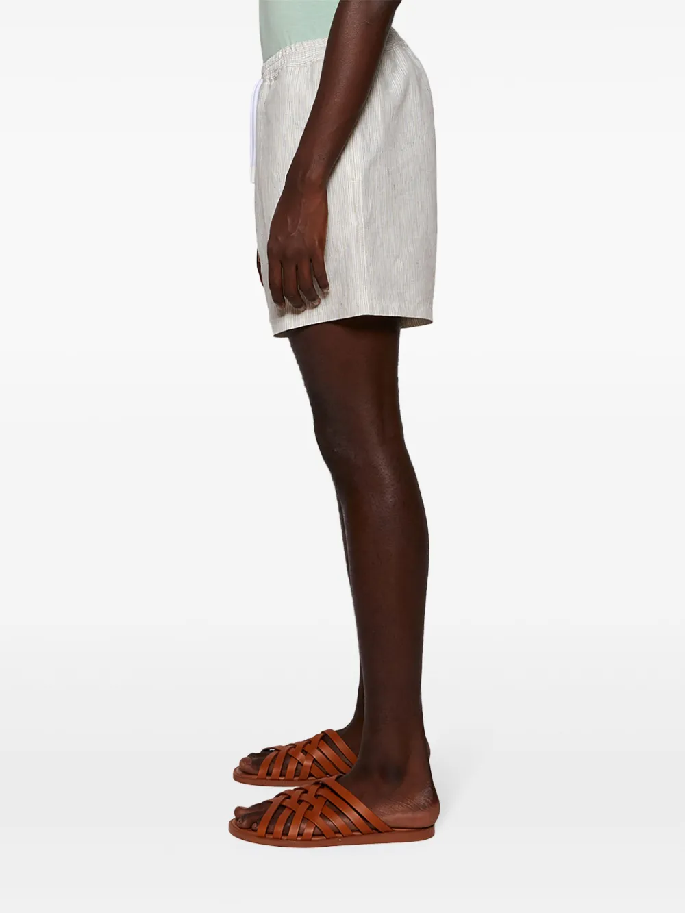 Loro Piana Gestreepte shorts Wit