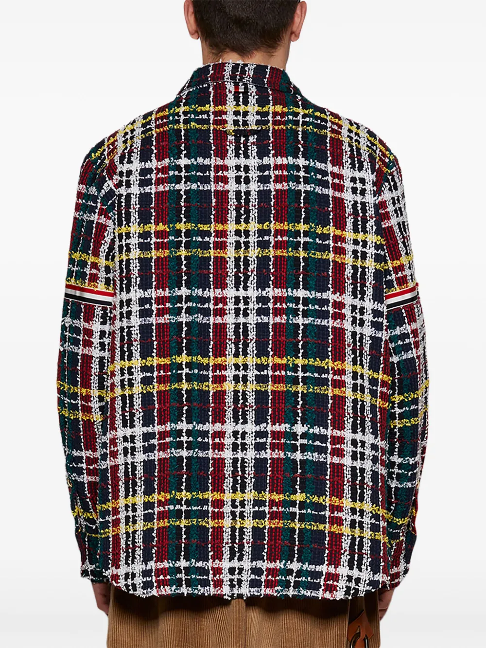 Thom Browne Shirtjack met tartan ruit Rood