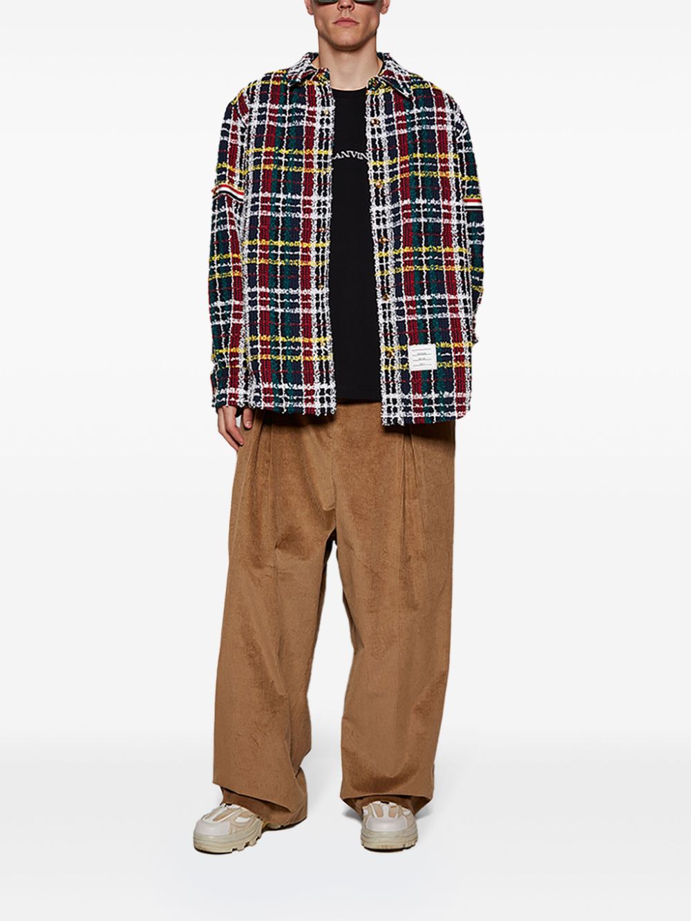 Thom Browne Shirtjack met tartan ruit - Rood