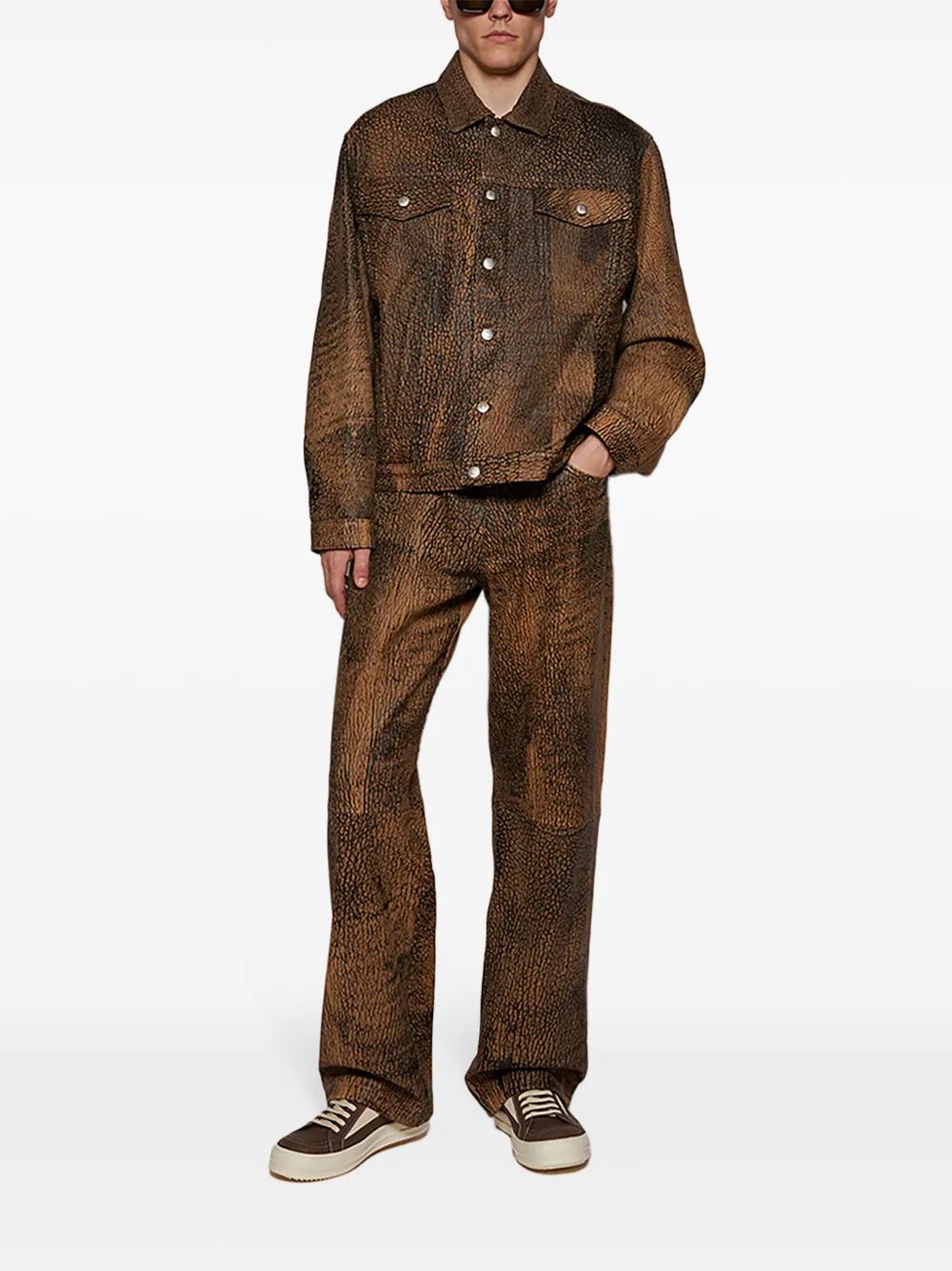 MISBHV Safari leren broek - Bruin