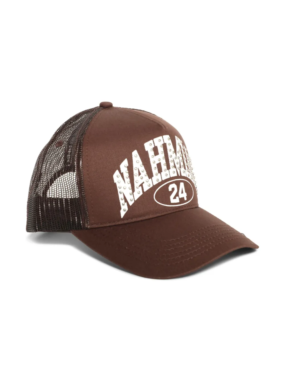 Nahmias Marque pet met studs - Bruin