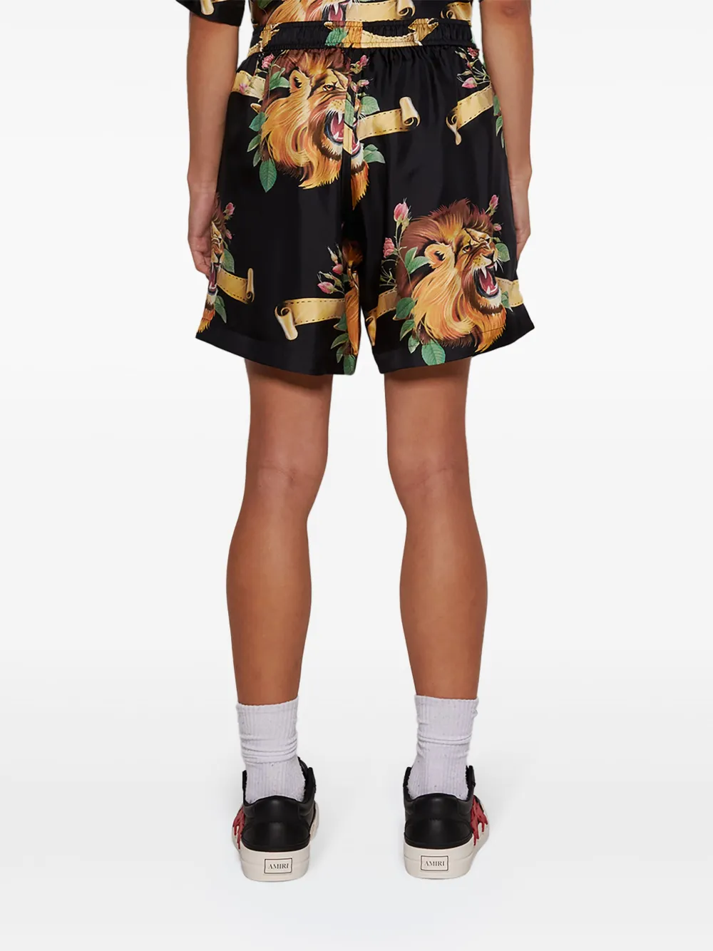 AMIRI Shorts met grafische print Zwart