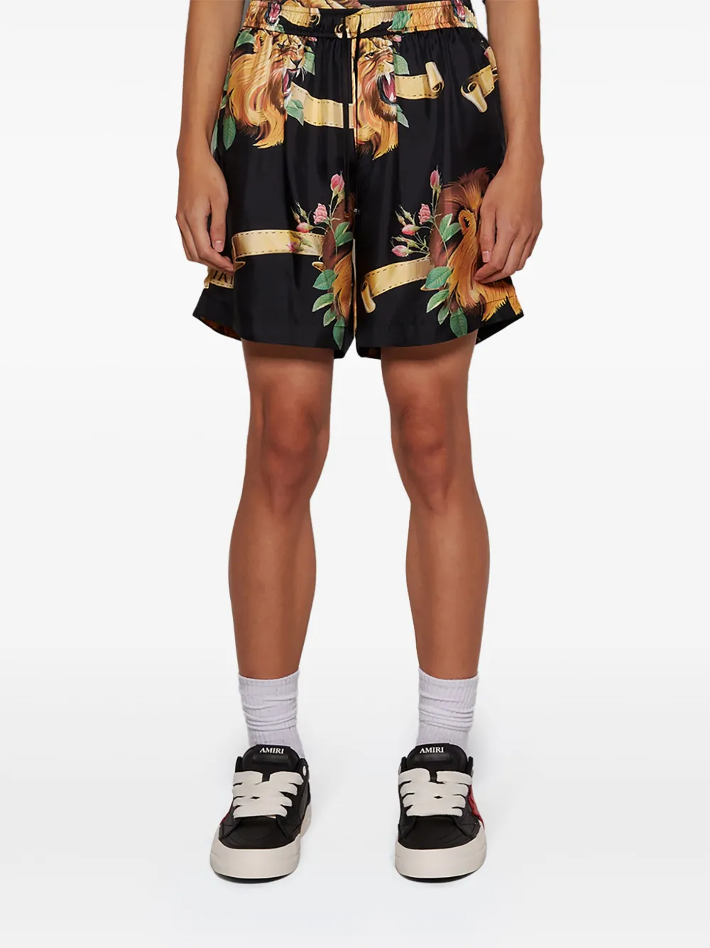 AMIRI Shorts met grafische print Zwart