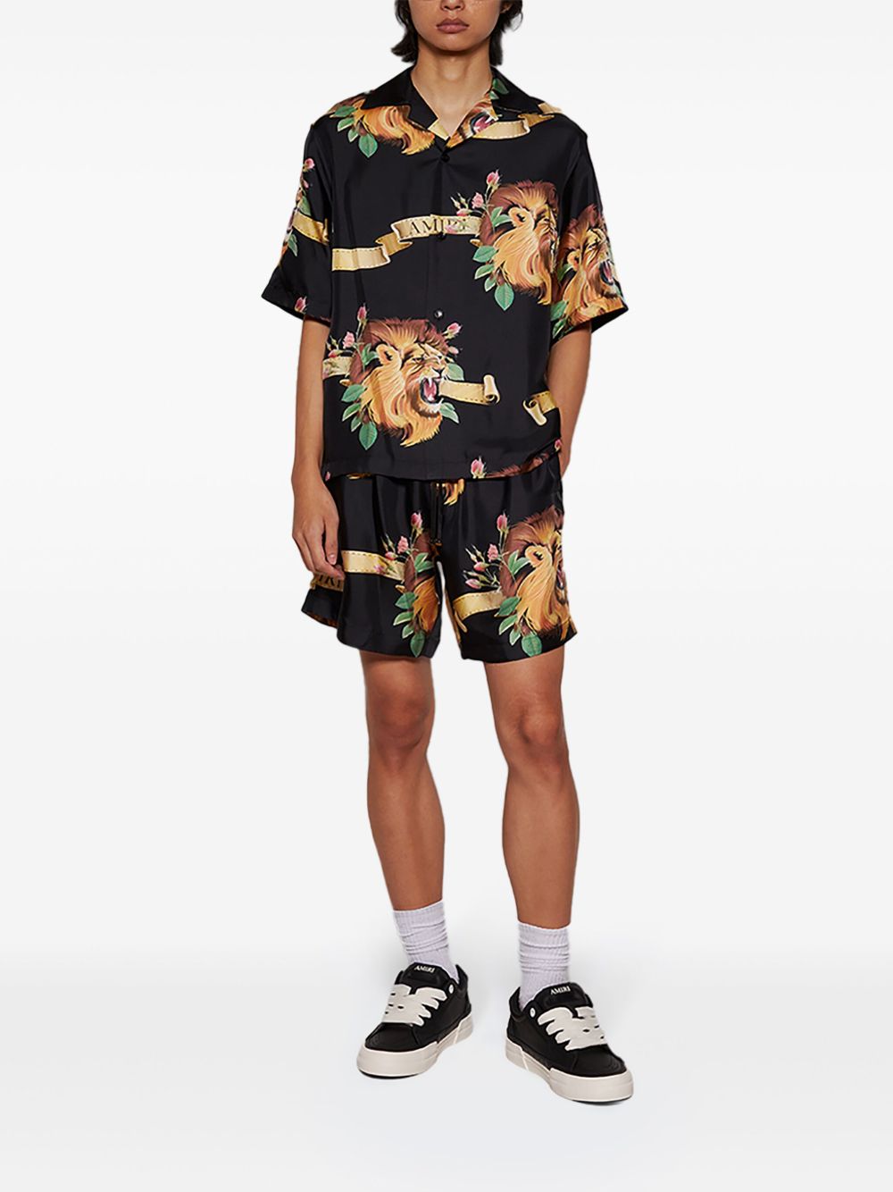 AMIRI Shorts met grafische print - Zwart