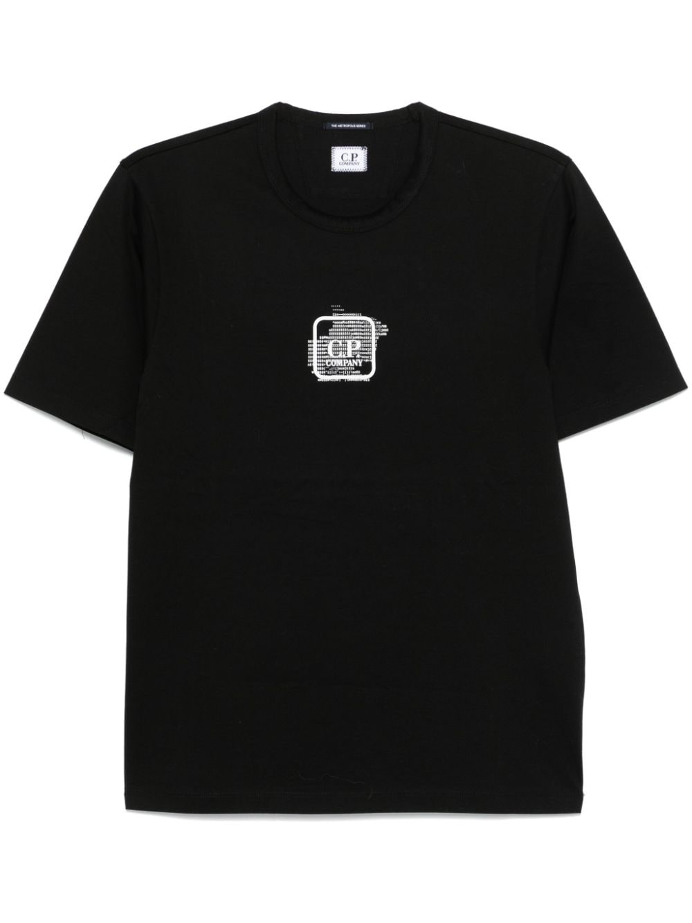 Shop C.p. Company Mercerized Jersey T-shirt In Schwarz