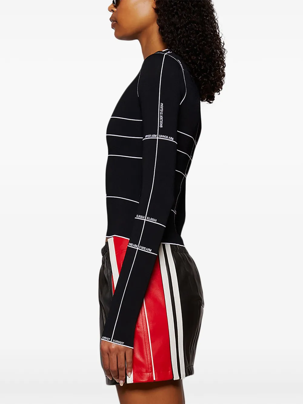 Vetements Knitted Top In Black