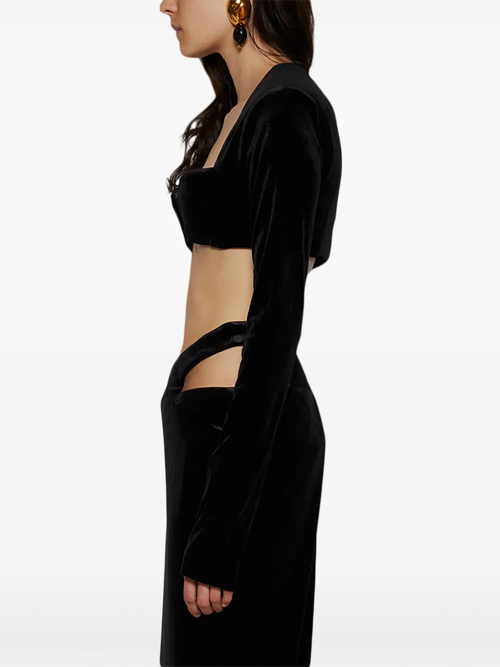 The New Arrivals Ilkyaz Ozel Dia Top In Black