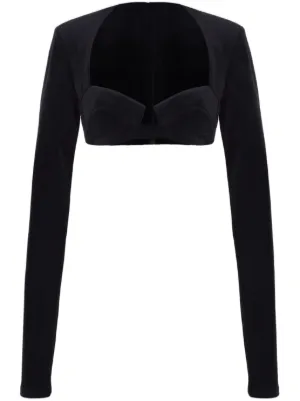 Alexander Wang クロップドトップ | ブラック | FARFETCH JP