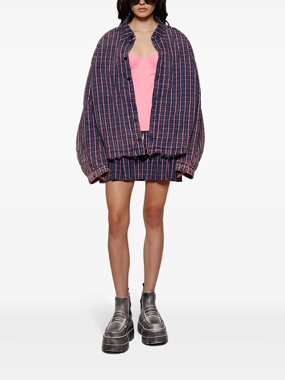 VETEMENTS Strapless top - Roze