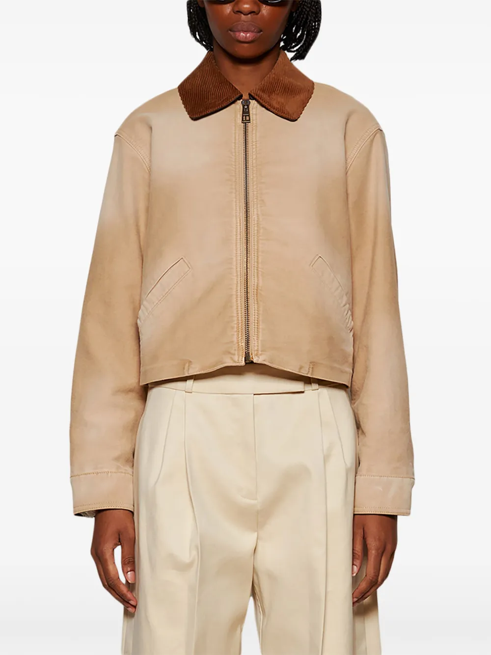 LOEWE Katoenen bomberjack Beige