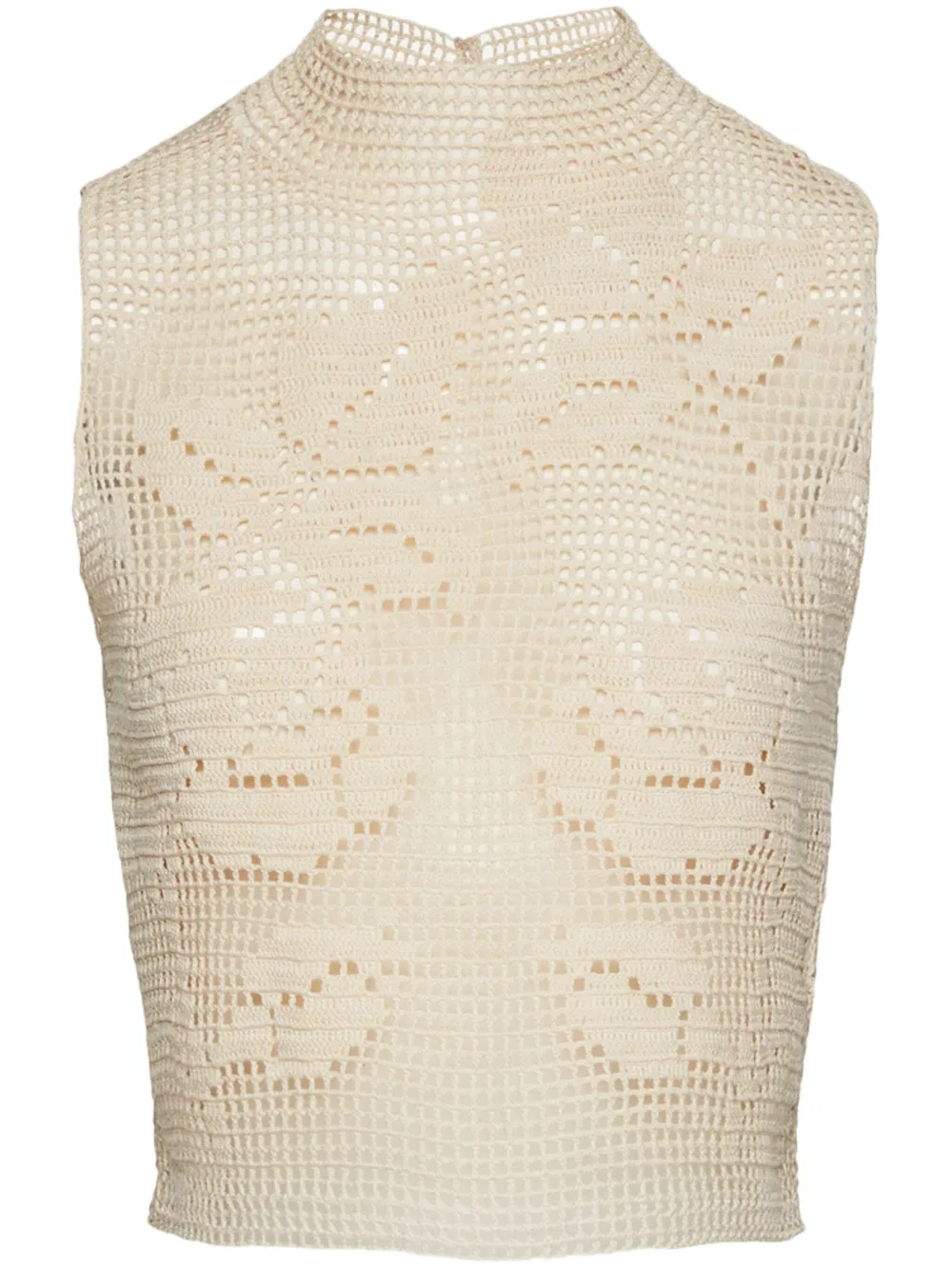 Magda Butrym top de crochet con encaje | neutro | Image 1