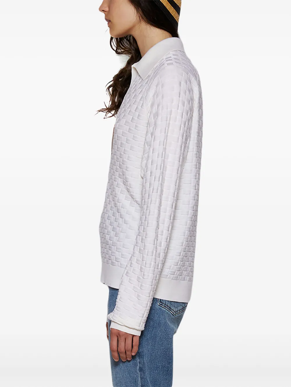 Tove Juniper Pullover In White
