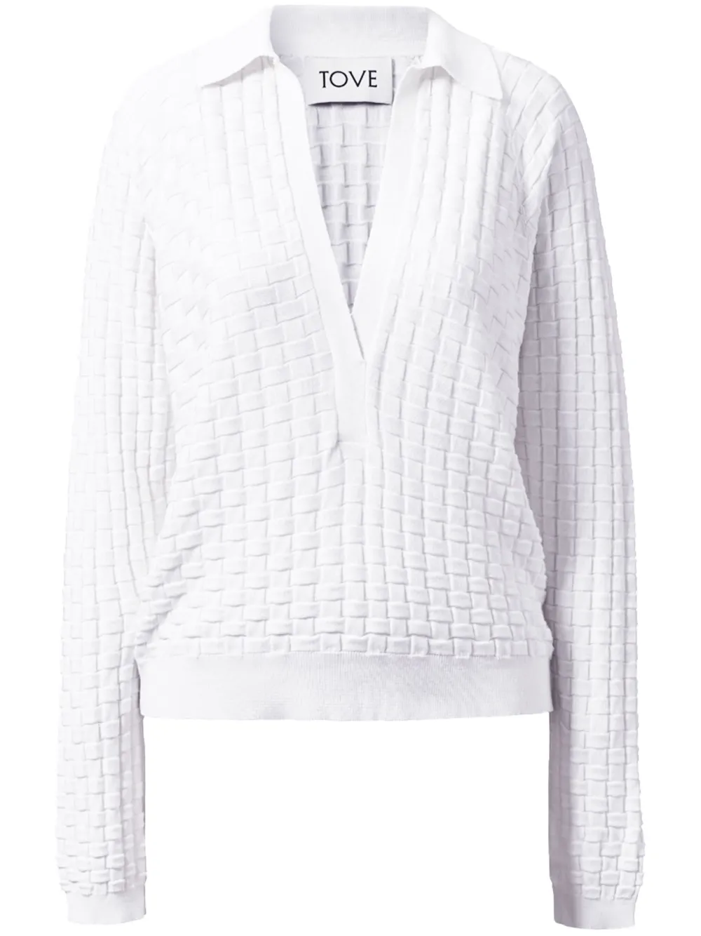 Tove Juniper Pullover In White
