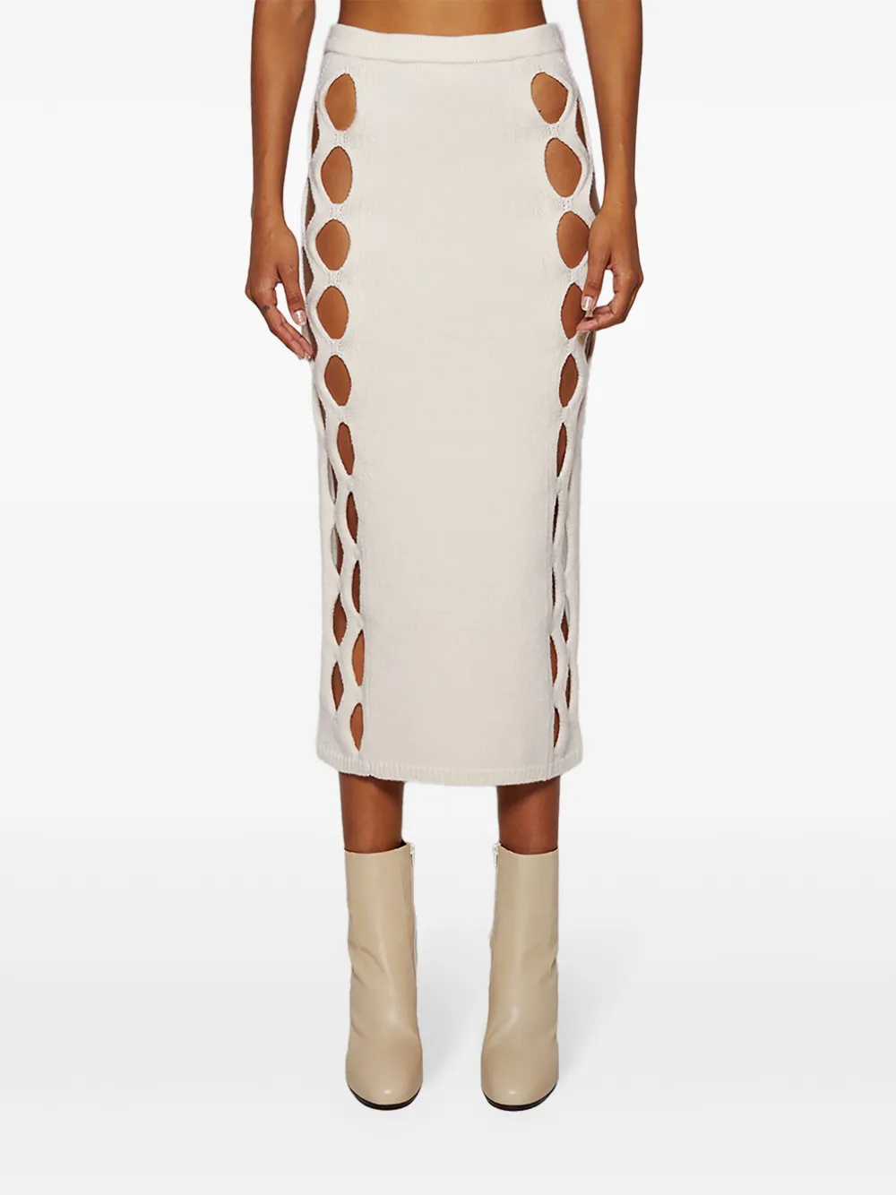 Diotima Steer Skirt In White