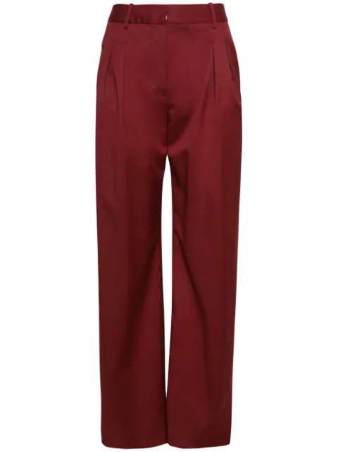 LouLou de Saison silk high-waisted trousers