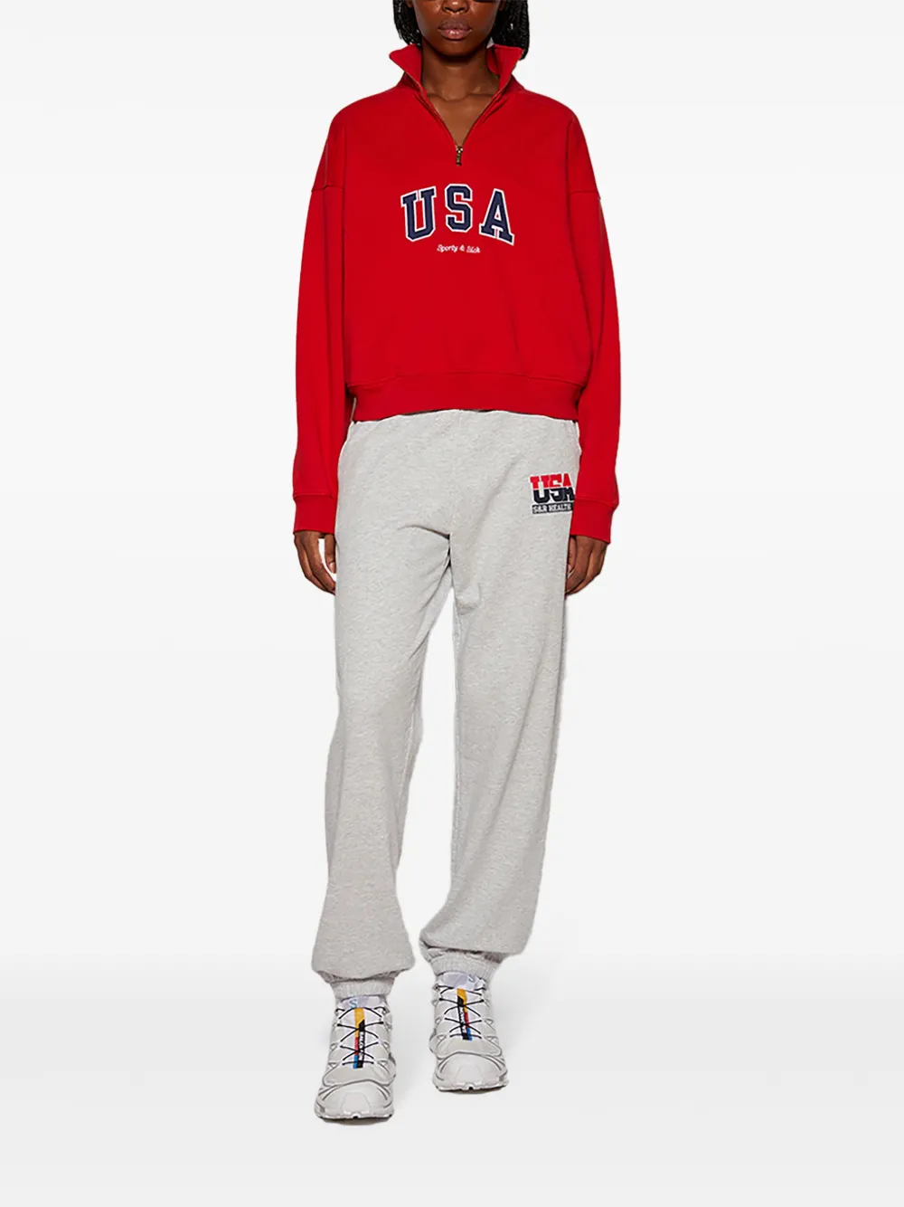 Sporty & Rich USA sweater Rood