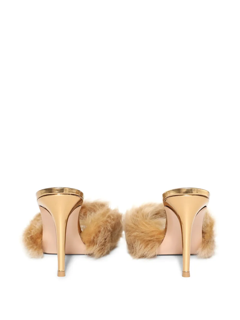 Gianvito Rossi 85mm Aries mules Gold