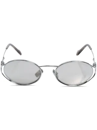 Miu Miu Eyewear 0MU 52YS oval-frame Sunglasses | シルバートーン