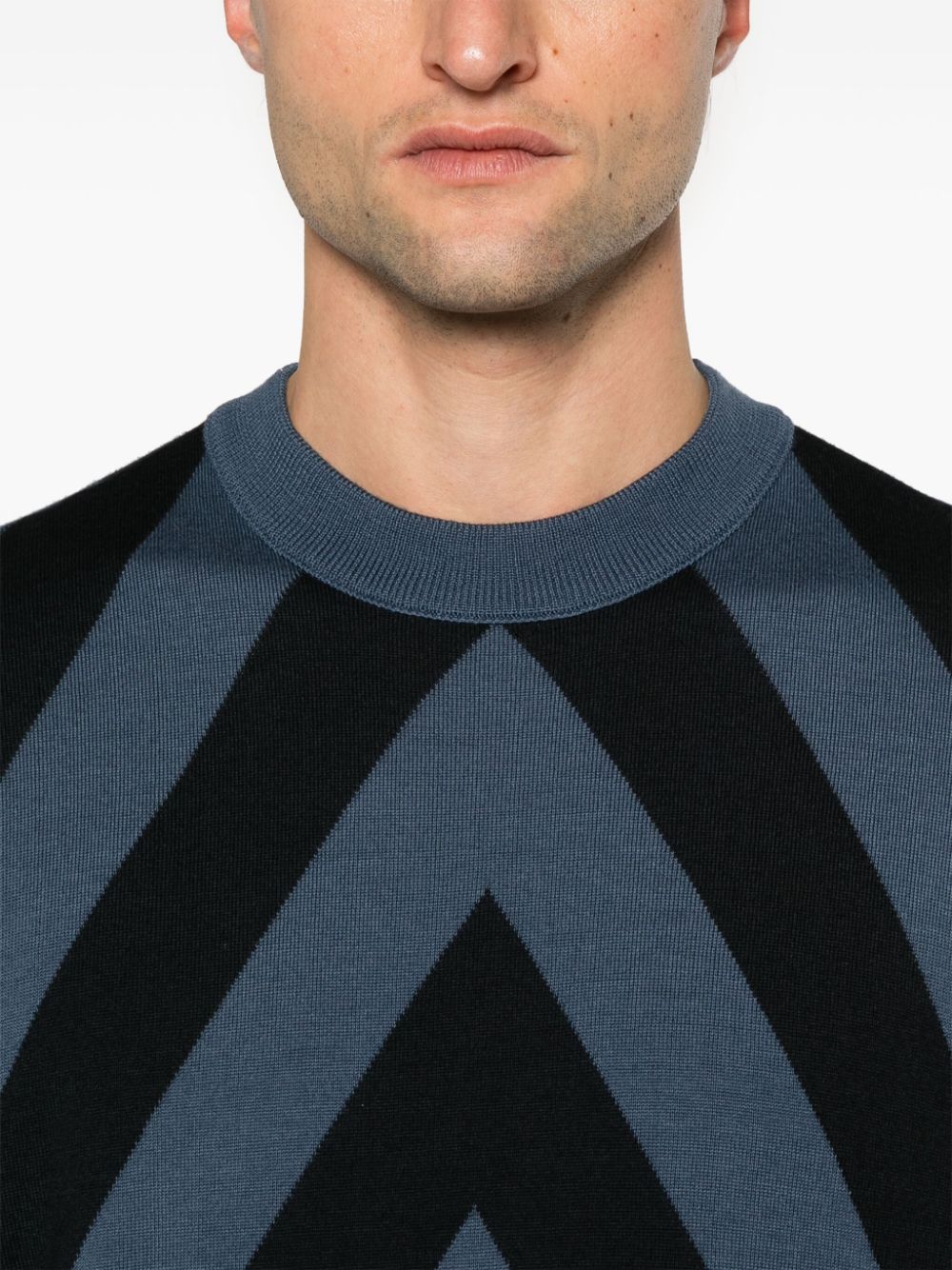 Emporio Armani chevron sweater Men