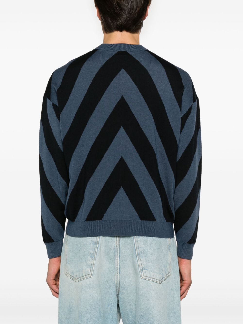 Emporio Armani chevron sweater Men