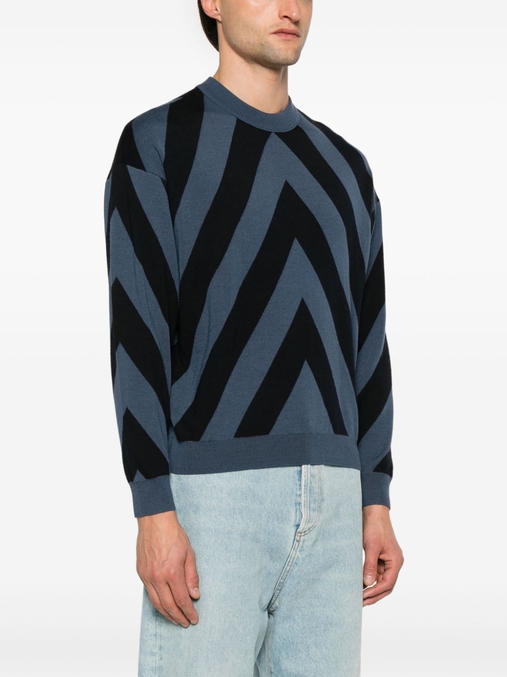 Emporio Armani chevron sweater Men