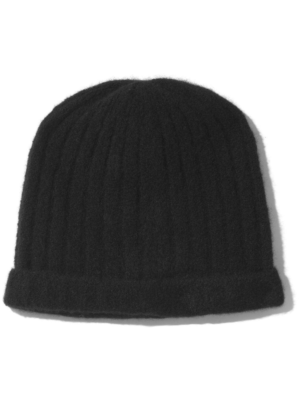 turn-up hem cashmere beanie