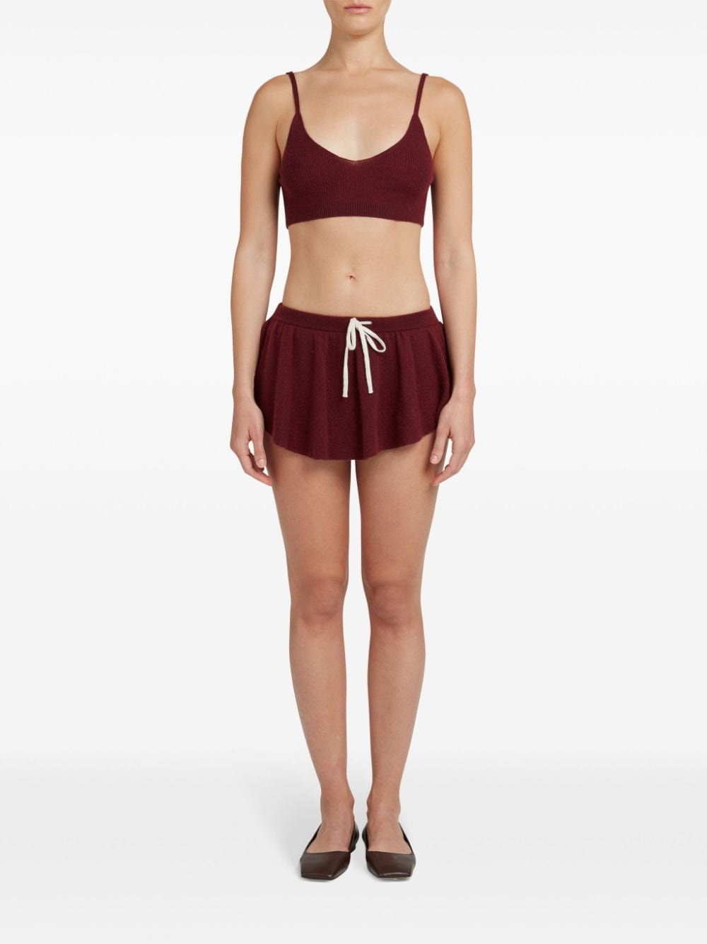 Shop Cashmere In Love Windy Mini Skirt In Brown