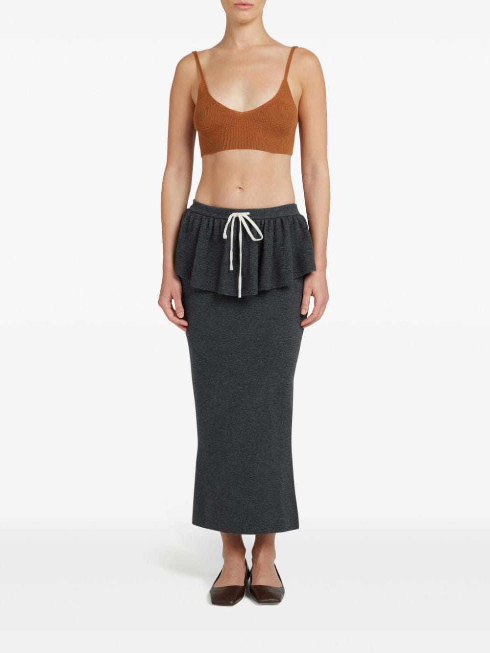 Cashmere In Love Windy mini skirt - Grijs