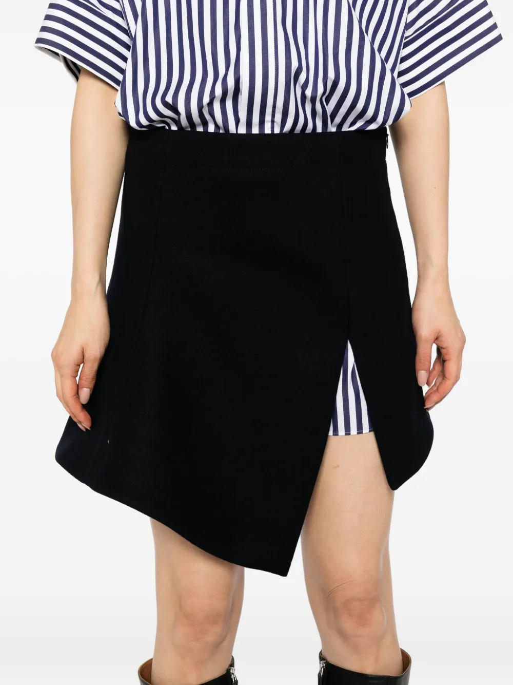Sacai Asymmetric-hem Dress In Multi