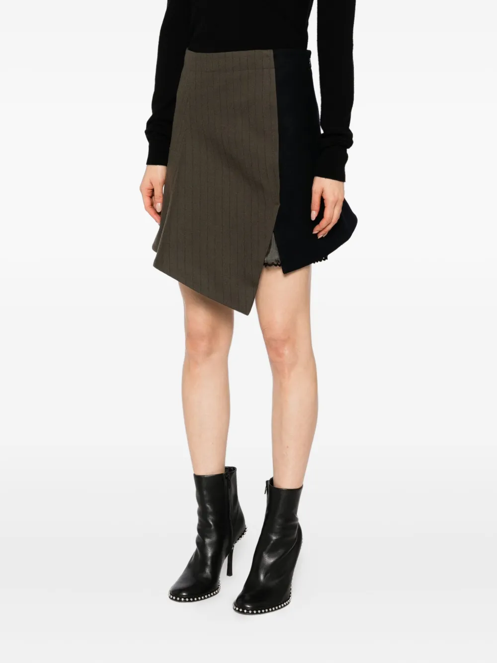 Sacai Striped Skirt In Multi