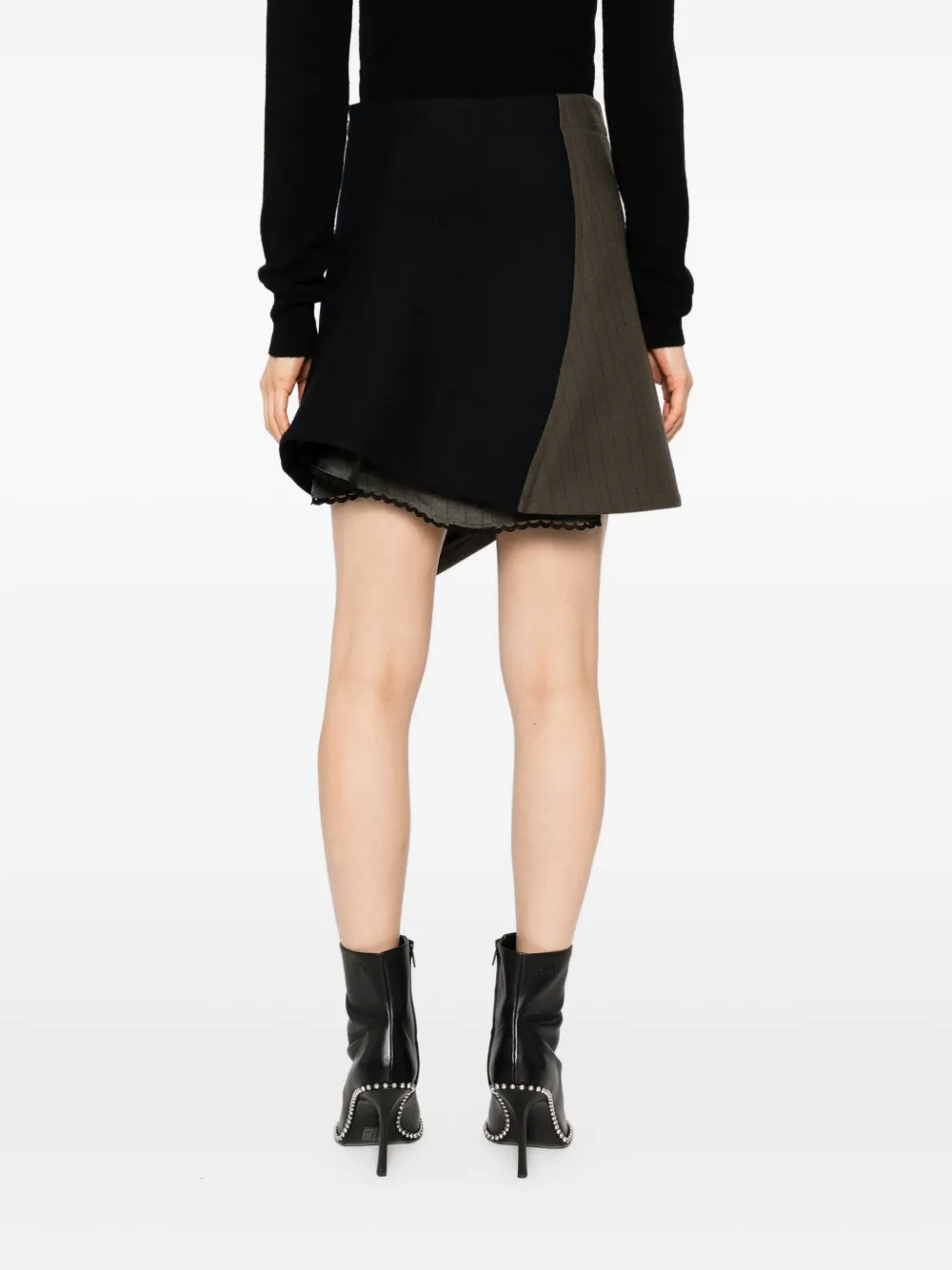 Sacai Striped Skirt In Multi