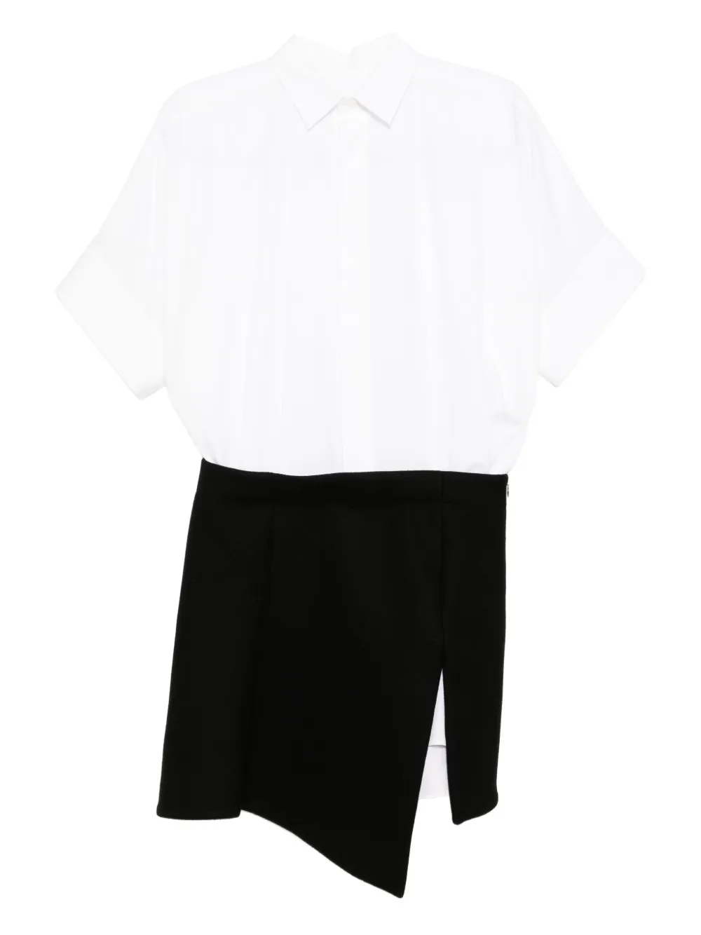 sacai Abito asimmetrico - Bianco