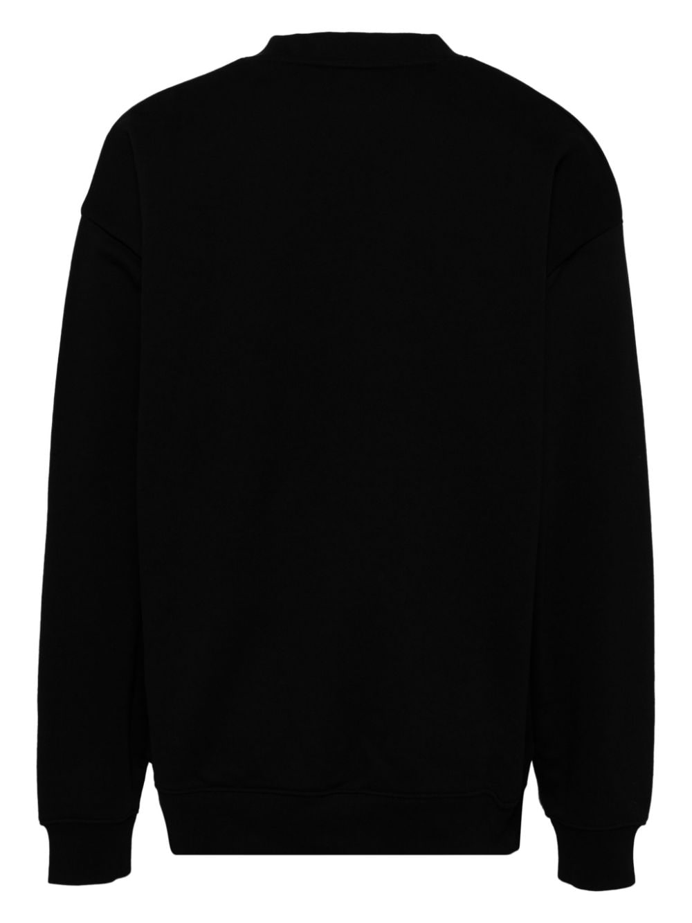 HUGO Sweater met dubbel logo - Zwart