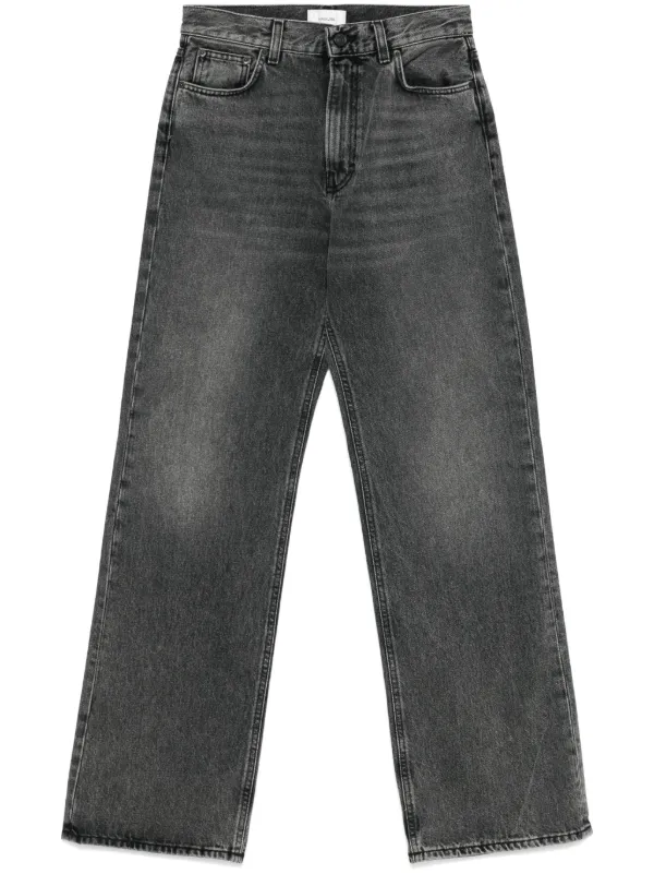 デニム・ジーパン HAIKURE FW25 KOREA BROWN BLACK (HEW03185DF174 L0897) HAIKURE Korea WB distressed boyfriend jeans | NET-A-PORTER