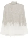 Victoria Beckham chain-link print blouse - Neutrals