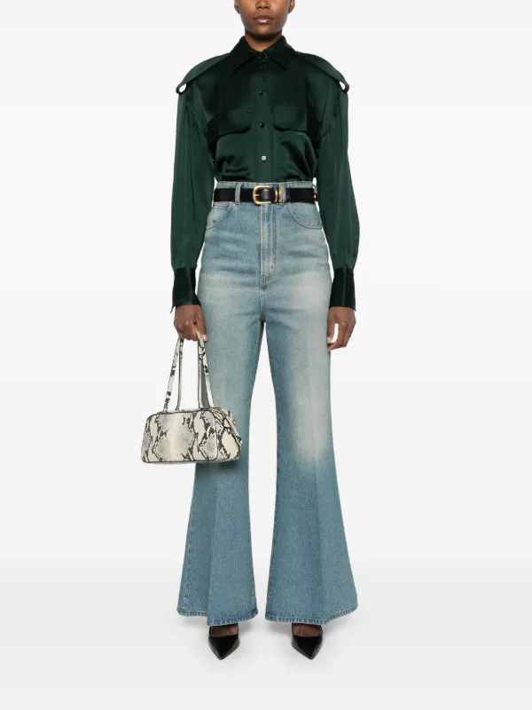 Victoria Beckham♦ストレッチトップ Slash Neck Jersey Top In Black – Victoria Beckham Int