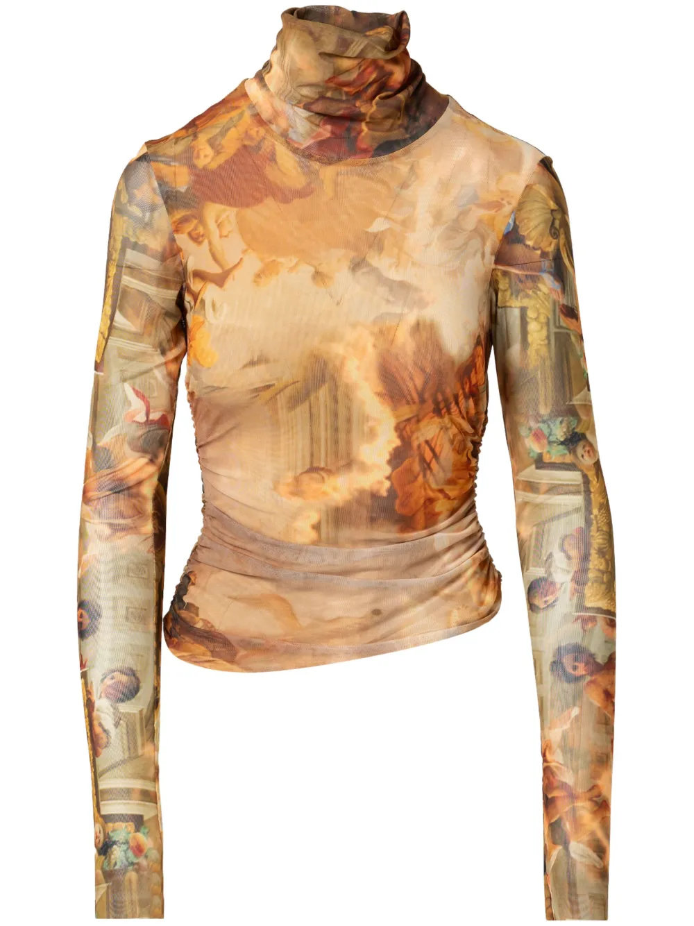 JBQ Tyla mesh top - Brown