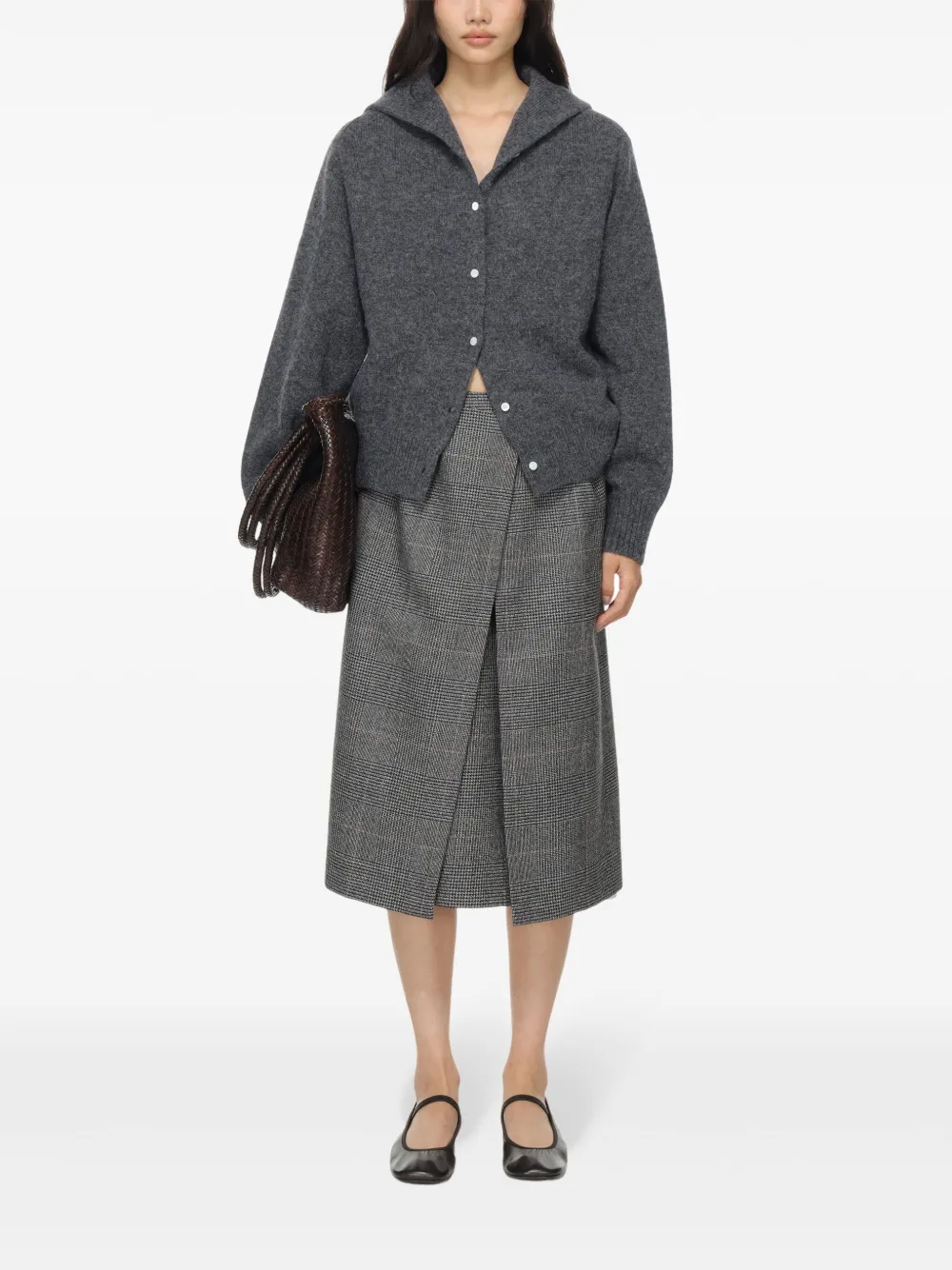 Carven Cashmere Cardigan In 灰色