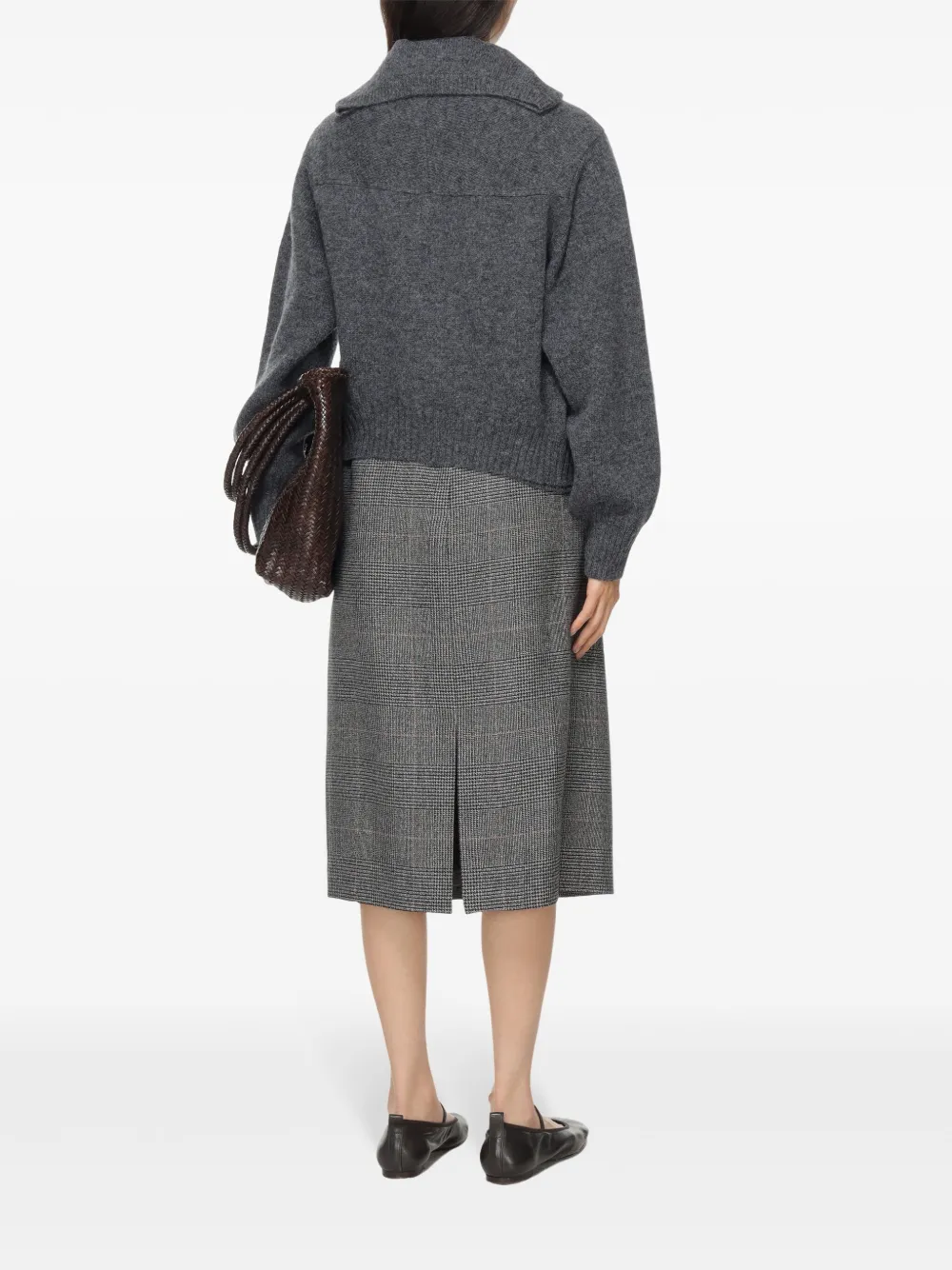 Carven Cashmere Cardigan In 灰色